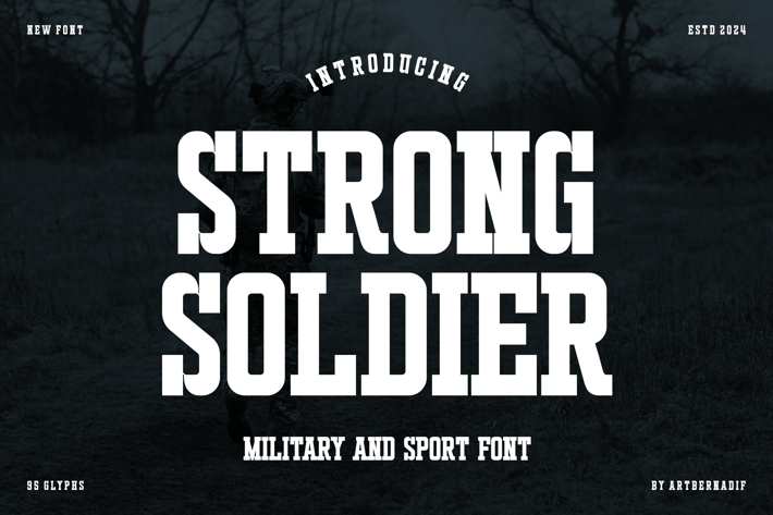 Strong Soldier - Military and Sport Font