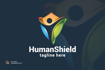 Human Shield - Logo Template