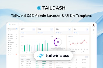TailDash - Tailwind CSS Admin & UI Kit Template