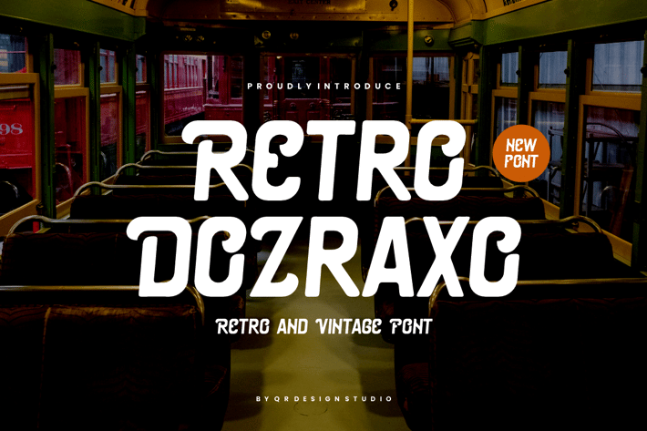 Retro Dozraxo - Artdeco & Vintage Font
