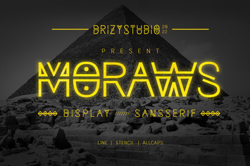 Moraws - Stencil Font