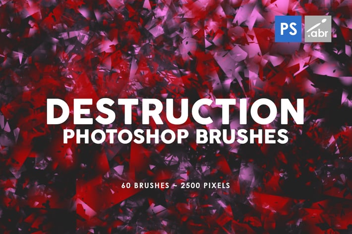 60 Destruction Photoshop Stamp Brushes