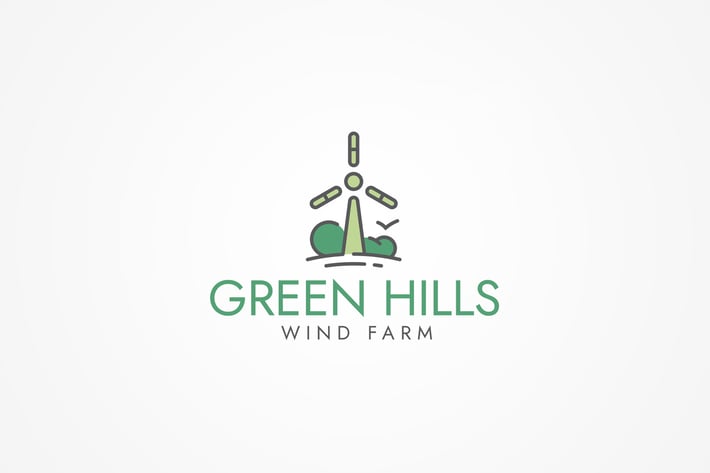 Wind Farm Logo Template