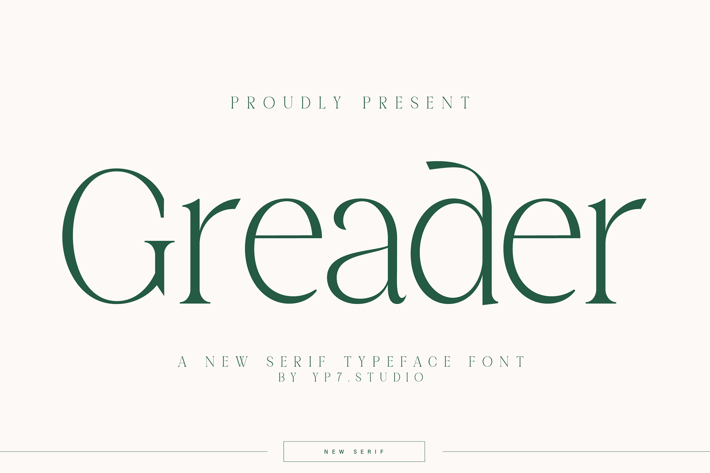 Unique Display Font