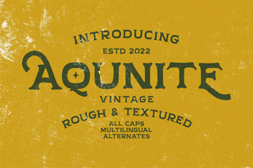 Aqunite Vintage Typeface