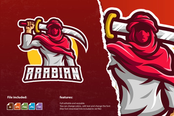 The Executioner Mascot Logo Template
