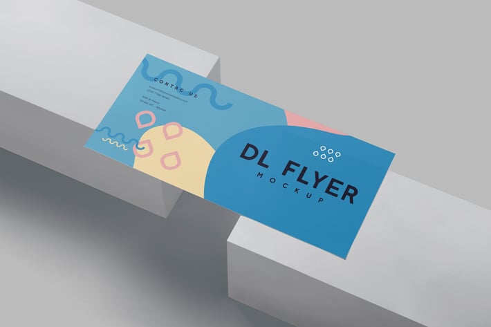 DL Horizontal Flyer Mockups