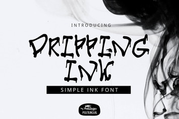 Dripping Ink Font