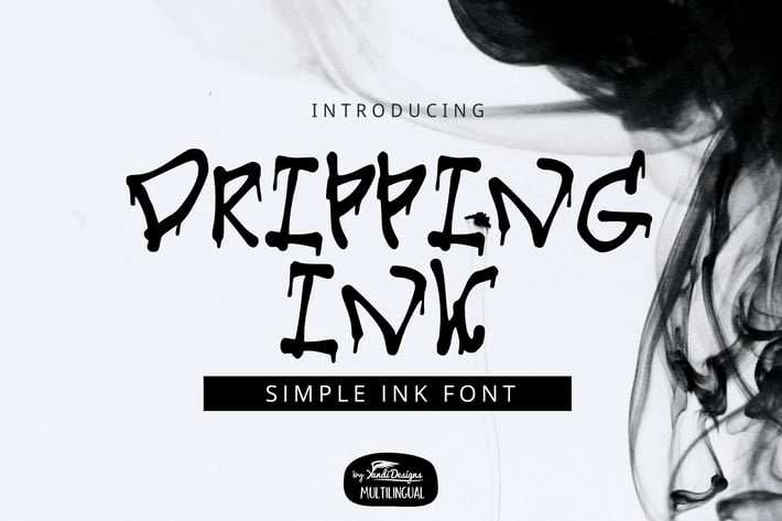 Dripping Ink Font