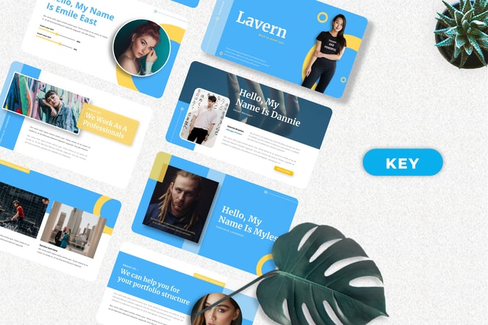 Lavern - Portfolio Lookbook Keynote Templates
