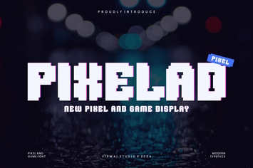 Pixelad - Pixel & Game Font