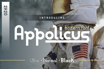 Appolicus - Bold, Regular, Ultra - Modern Font