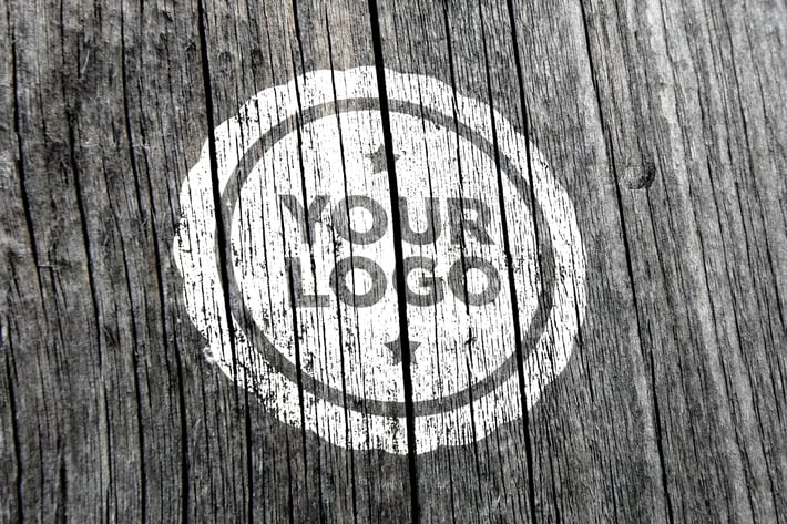 Wood Logo Mockup 003