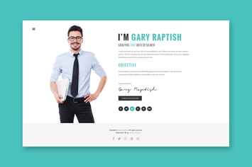 Raptish - Premium VCard/Resume PSD Template