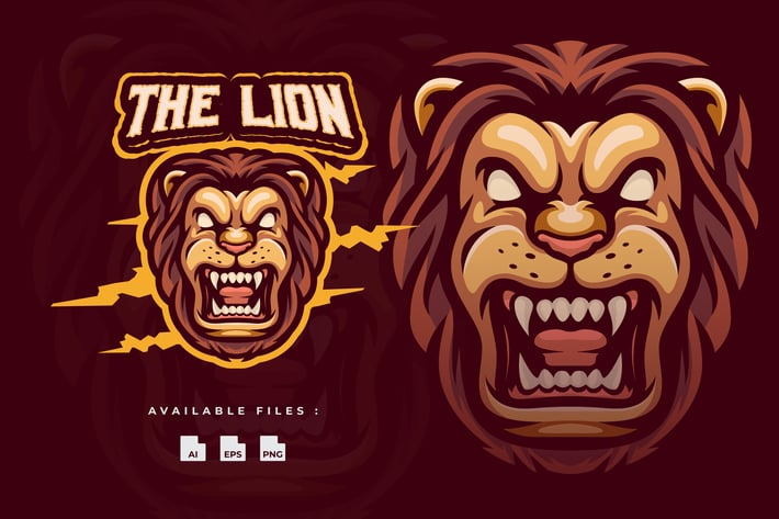 Lion Mascot Logo