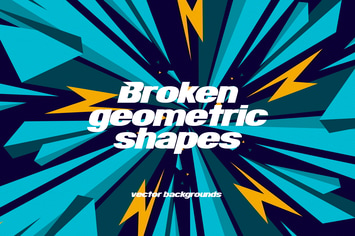 Broken Geometric Shapes Backgrounds