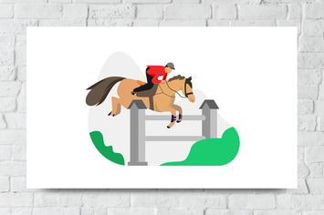 Equestrian Vector Illustration