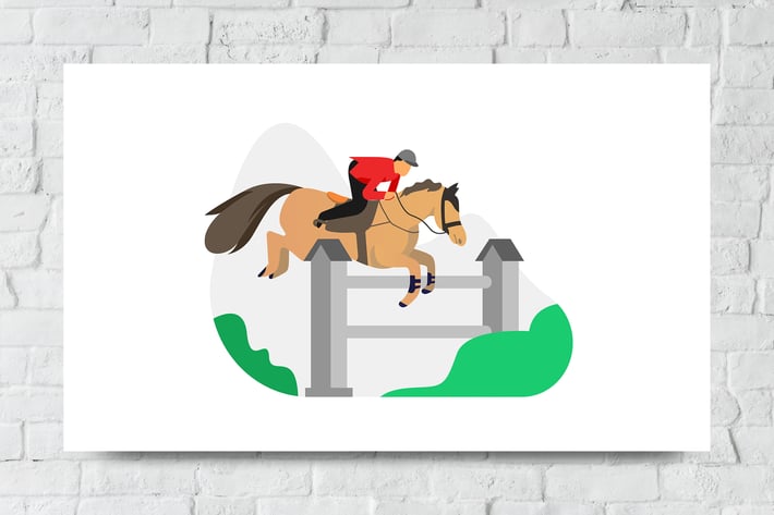 Equestrian Vector Illustration