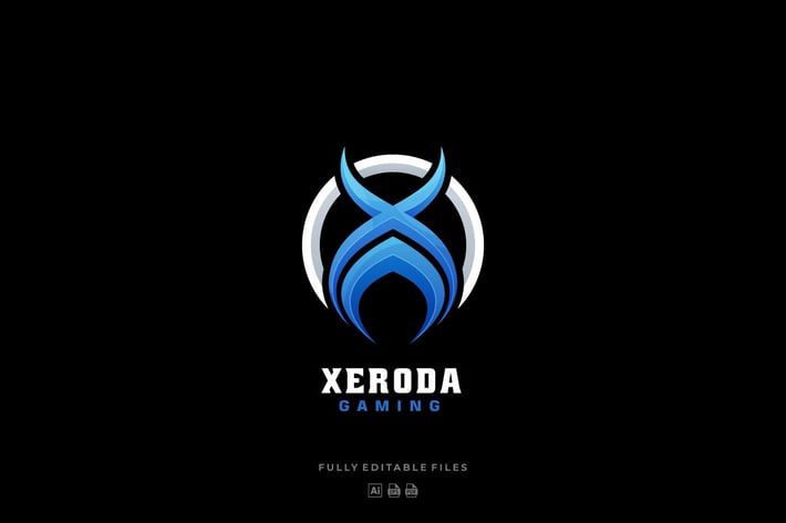 Letter X Sports and E-sports Logo
