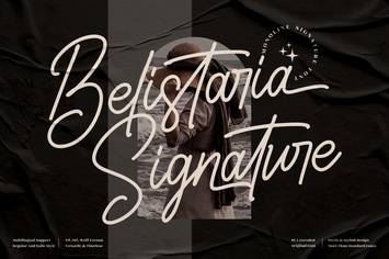 Belistaria Signature Monoline Font