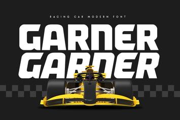 Garner - Racing Car Modern Font 