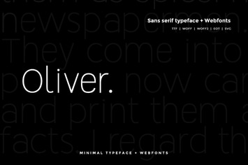 Oliver  - Modern Typeface + WebFont