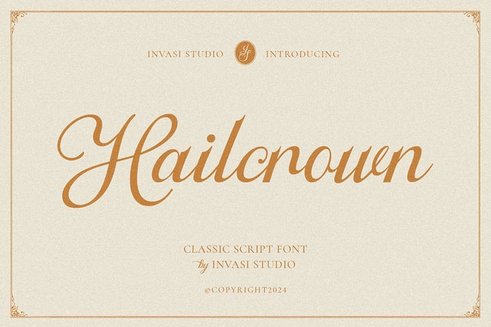 Hailcrown - Classic Script Font