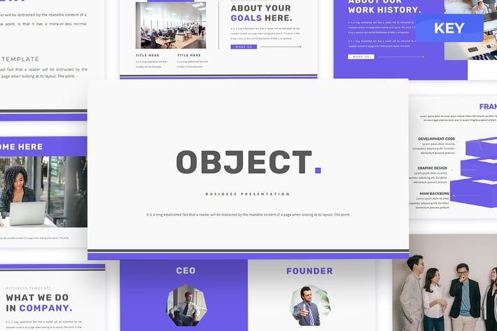 Object - Business Keynote Presentation Template