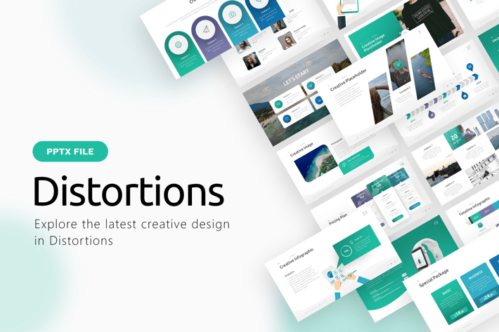 Distortions Multipurpose Powerpoint Template
