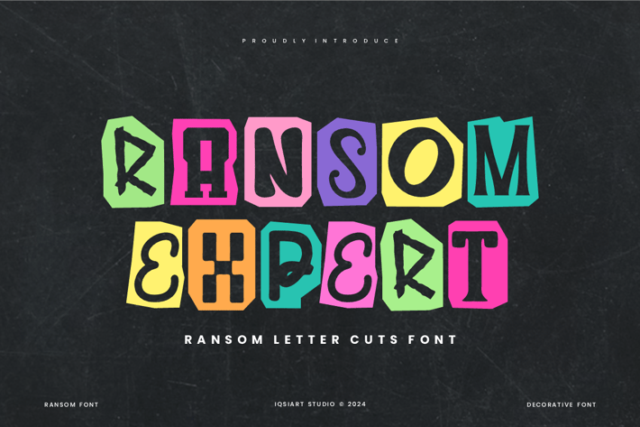 Ransom Expert - Ransom Letter Cuts Font