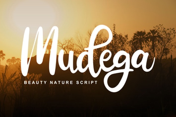Mudega | Beauty Nature Script Font 