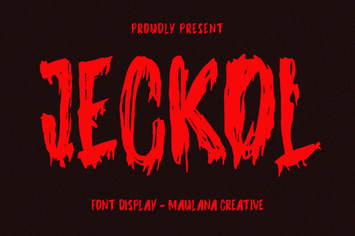 Jeckol Display Horror Brush Font