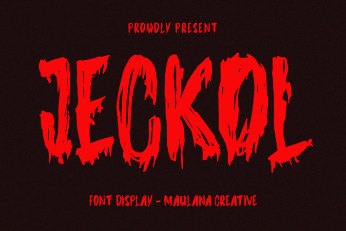Jeckol Display Horror Brush Font