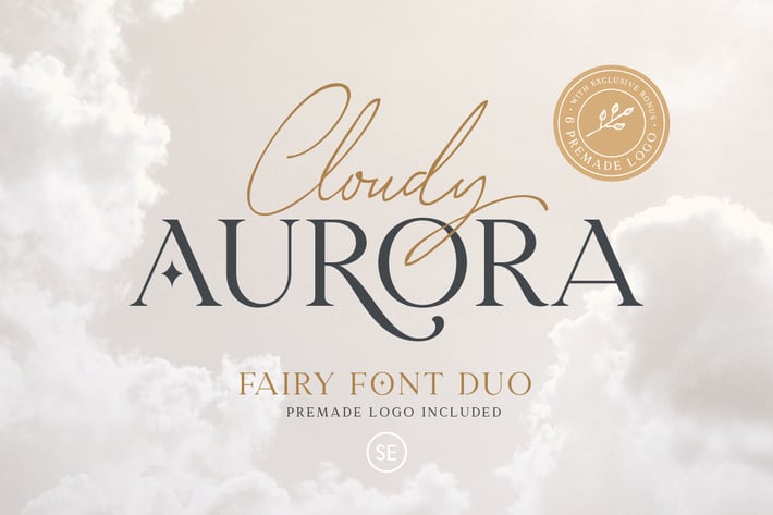 Cloudy Aurora - Font Duo (+LOGOS)