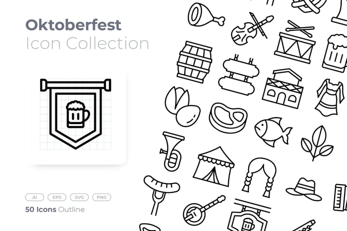 Oktoberfest Outline Icon