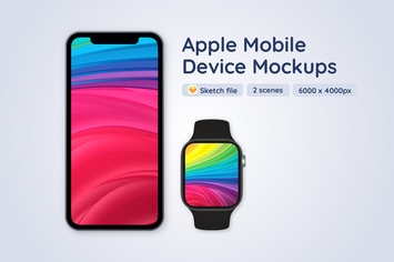 Apple iPad Pro, iPhone 11 Pro, Apple Watch Mockup