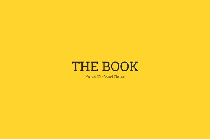  The Book : Personal vCard Template 