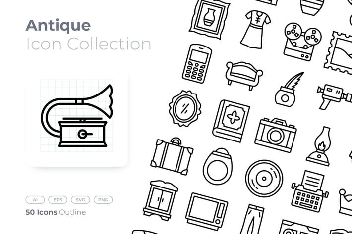 Antique Outline Icon