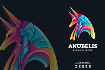 Anubis Colorful Gradient Logo