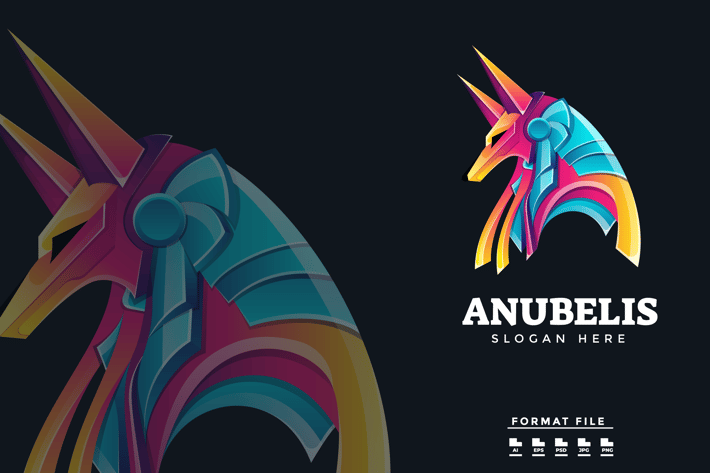 Anubis Colorful Gradient Logo