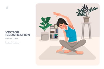 Yoga - Vector Illustration 