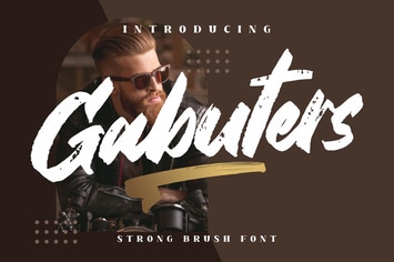 Gabuters Brush Font