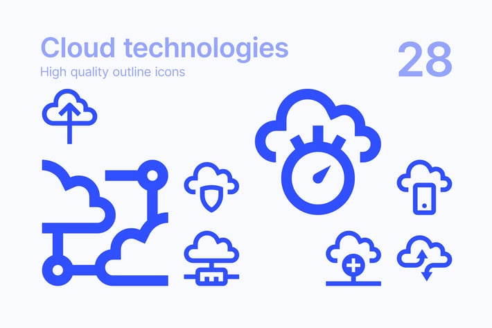 Cloud Technologies Icons