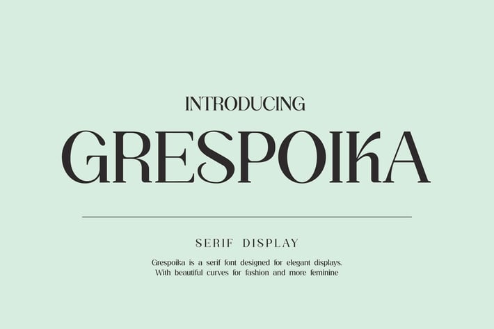 Grespoika Serif Display Font 