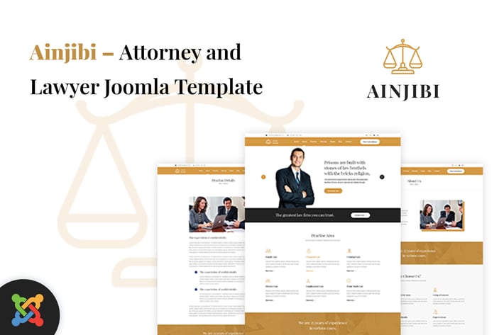 Ainjibi – Attorney and Lawyer Joomla Template