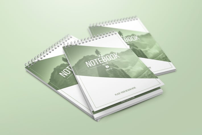 A5 Spiral Notebook Mockups