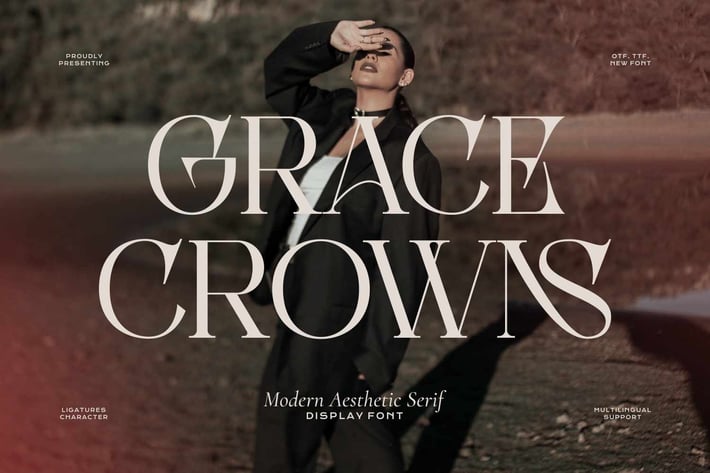 Grace Crowns - Modern Aesthetic Serif Font
