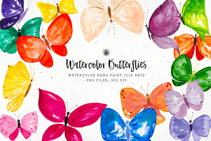 Watercolor Butterflies