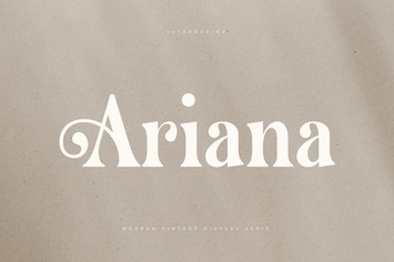 Ariana - Modern Vintage Display Serif