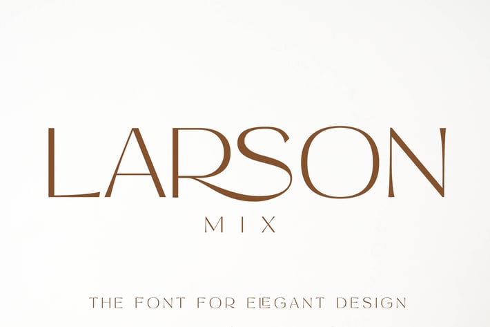 Larson Mix Modern Advertisement Font